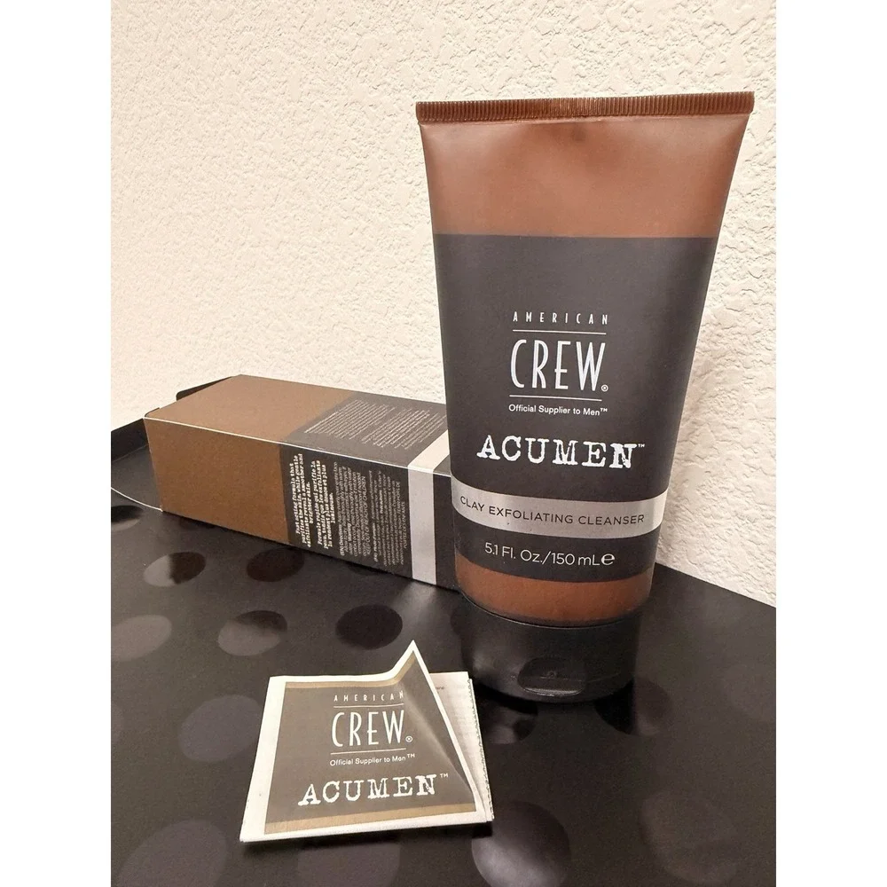 American Crew Acumen Men's Clay Exfoliating Cleanser‎ 5.1 oz